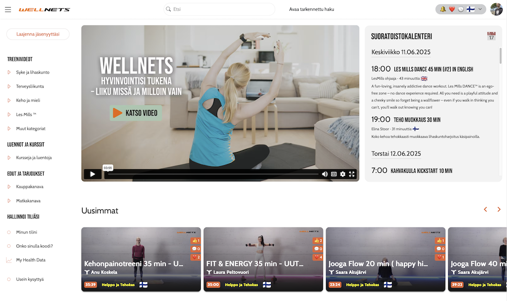 Wellnets platform screenshot