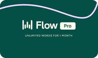 Wispr Flow Pro — unlimited words for 1 month